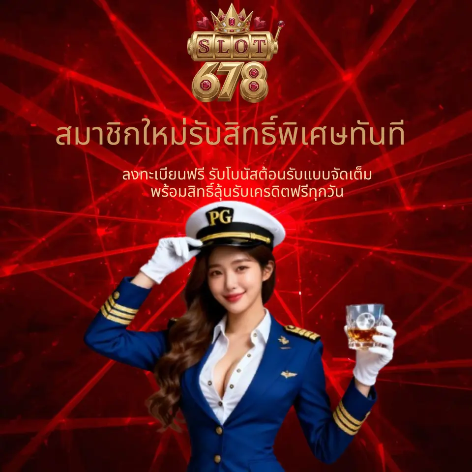 ลงทะเบียนฟรี รับโบนัสต้อนรับแบบจัดเต็ม พร้อมสิทธิ์ลุ้นรับเครดิตฟรีทุกวัน